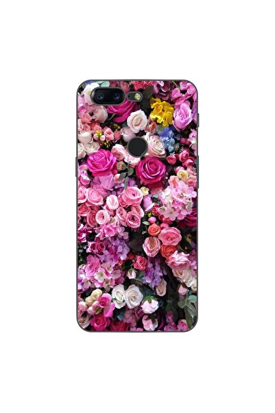 OEM Husa compatibila cu OnePlus 5T Silicon Gel Tpu Model Trandafiri Roz