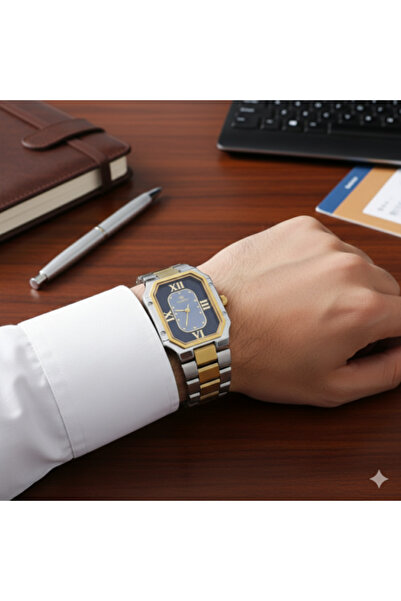 MAXTOP Men's square steel watch