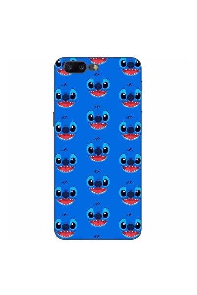 OEM Θήκη συμβατή με OnePlus 5 από σιλικόνη gel TPU με σχέδιο προσώπου Stitch