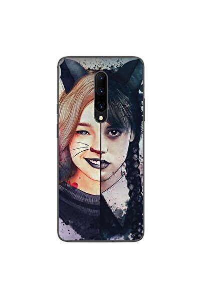 OEM Husa compatibila cu OnePlus 7 Pro Silicon Gel Tpu Model Wednesday si Enid...
