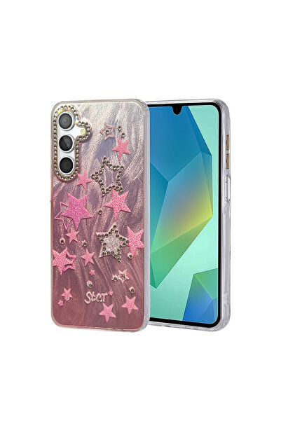 Hatreds Samsung Galaxy A25 5G Uyumlu Telefon Kılıfı Aynalı Desenli Kapak