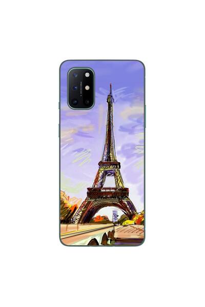 OEM Case compatible with OnePlus 8T Silicone Gel Tpu Pattern Drawing Eiffel T...