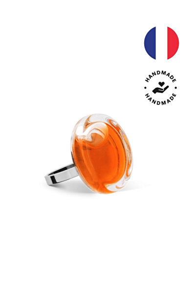 Pylones Glass Ring - Cachou - Nano Transparent