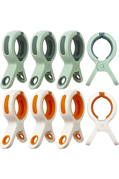 Arabest 8 Packs Beach Towel Clips,Large Strong Clothes Clips,Secure Towels fo...
