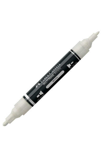 Faber Castell Ακρυλικός Μαρκαδόρος Πολυχρωματικός 101 Λευκός Faber-Castell