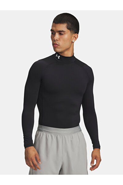 Under Armour Tričko UA HG Armour Comp Mock LS-BLK