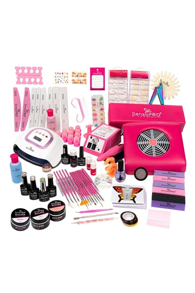 SensoPRO Milano Kit Duo Unghii False cu Gel UV și Ojă Semipermanentă 10ml - P...
