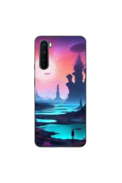 OEM Θήκη συμβατή με OnePlus Nord από σιλικόνη gel TPU, μοντέλο Mystic Planet