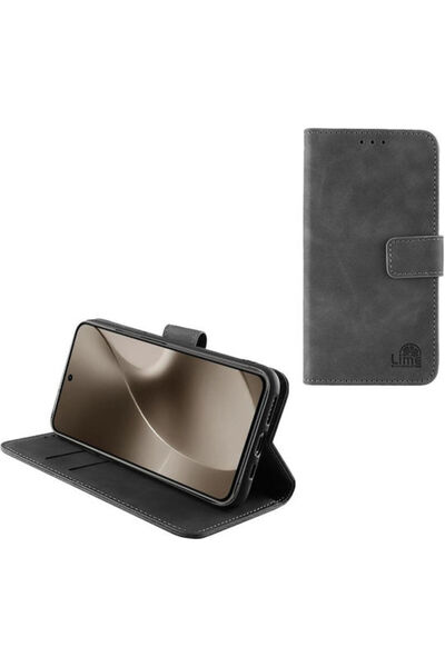 Lime&co Lime Essential Magnet Book Συνθετικό Δέρμα Γκρι (Realme 15 5G) Κωδικό...