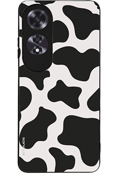 Other Σονίκ Σειρά Animal Print Θήκη Κινητού Τηλεφώνου Oppo A60 Αγελάδα 01