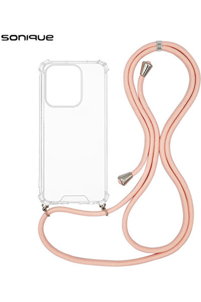 Other Θήκη Σιλικόνης με Λουράκι Sonique Armor Διάφανη Xiaomi Redmi 15c 4g Red...
