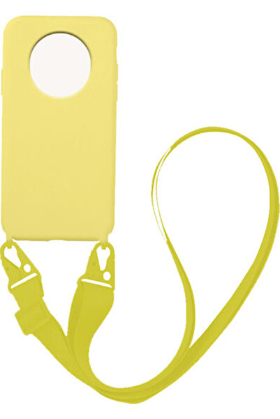 Other Sonique Carryhang Υγρή Θήκη Πλάτης Σιλικόνης 0.5mm με Λουράκι Κίτρινο (...