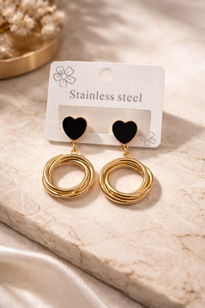 Bozhi Earrings Steel Gold Stylish Gift