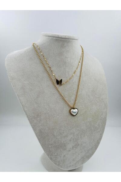 Bozhi Necklace Steel Gold Minimal Elegance