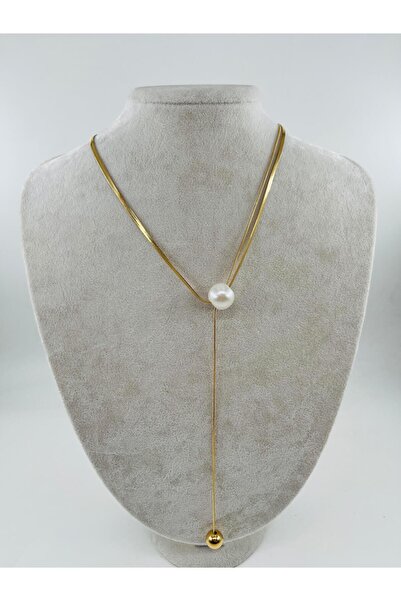 Bozhi Necklace Steel Silver Business Woman Style