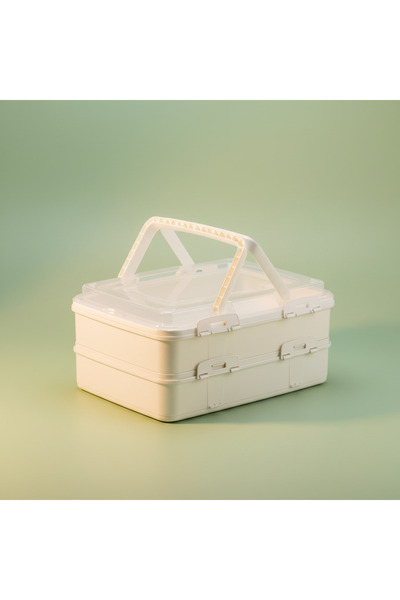 QLUX IDEAS 2-Tier 16 Liter Large Size Cake Transport Container |   Multi-Purp...