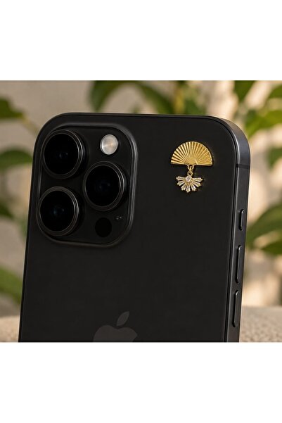 Fulyalia Aksesuar GOLD YELPAZE ÇİÇEK TELEFON CHARMI