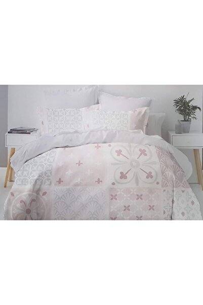 MILANO COLLECTION Set Lenjerie Pat Dublu Mix Bumbac 51210 P12 Blue/Brown