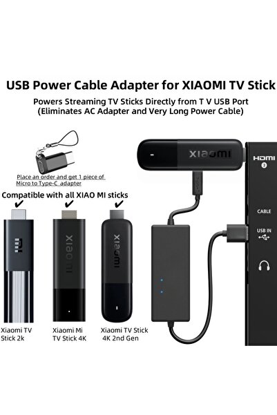 Choice Power Cable Adapter for TV Stick, Power TV Stick Directly from TV USB ...