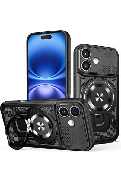 Techsuit Πίσω Κάλυμμα Σιλικόνης Μαύρο (iPhone 16 Plus)