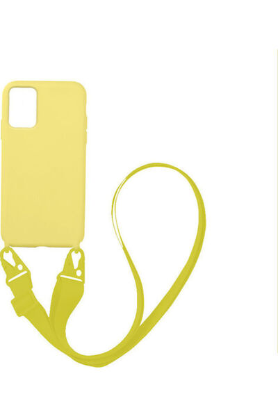 Other Sonique Carryhang Υγρή Θήκη Πλάτης Σιλικόνης 0.5mm με Λουράκι Κίτρινο (...