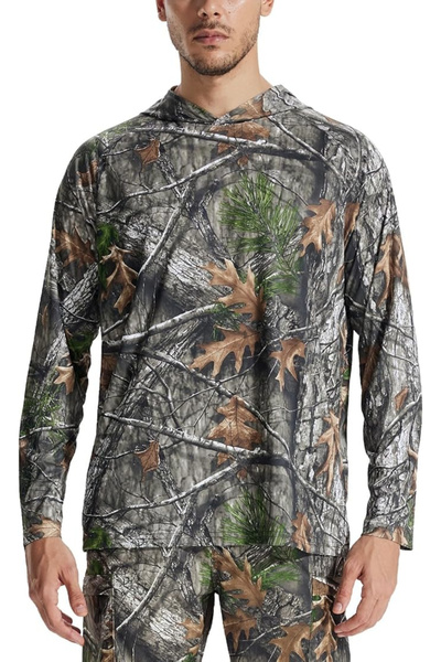 OEM Lightweight camouflage shirt for men, with long sleeves and hood, elastic...