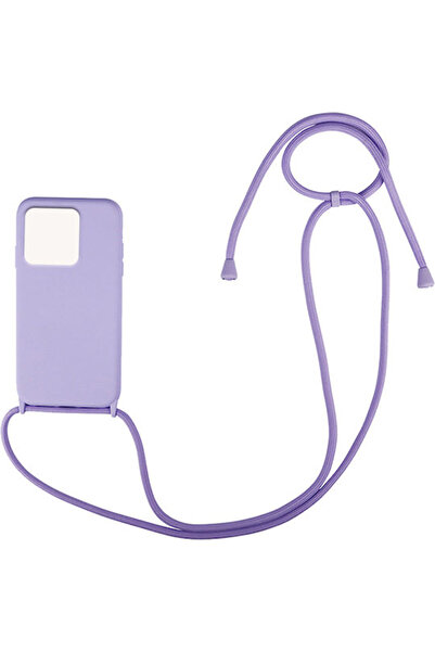 Other Sonique CarryHang Πίσω Θήκη Σιλικόνης 0.5mm με Λουράκι Λιλά (Redmi 10C)