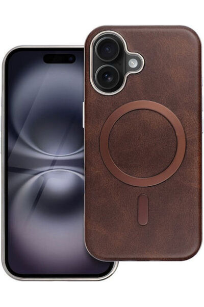 OEM Gentleman Mag Πίσω Θήκη Σιλικόνης / Πλαστικού Καφέ (iPhone 13) Κωδικός: 3...