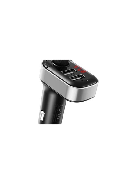 Xo BCC10 Έξυπνος Πομπός και Φορτιστής Bluetooth, 2 Θύρες, Μαύρο