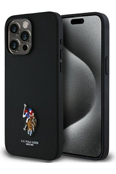 U.S. Polo Assn. Πίσω Κάλυμμα Πλαστικό / Σιλικόνης Μαύρο (iPhone 15 Pro Max) Κ...