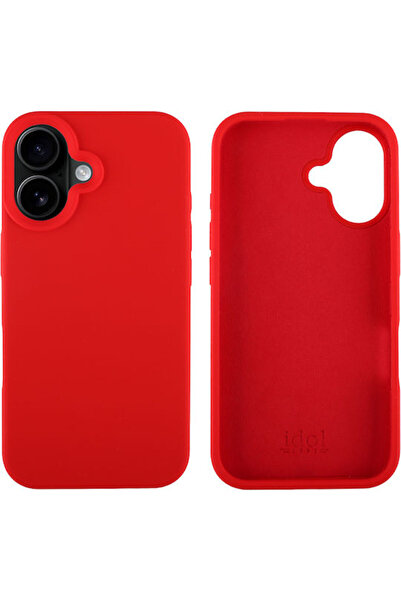 Other Idol 1991 Velvet Elite Κόκκινη Θήκη Πλάτης Σιλικόνης για iPhone 16 Κωδι...