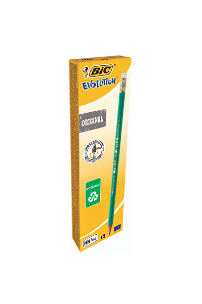 Bic Creion HB cu radieră EVOLUTION 655, cutie cu 12 bucăți