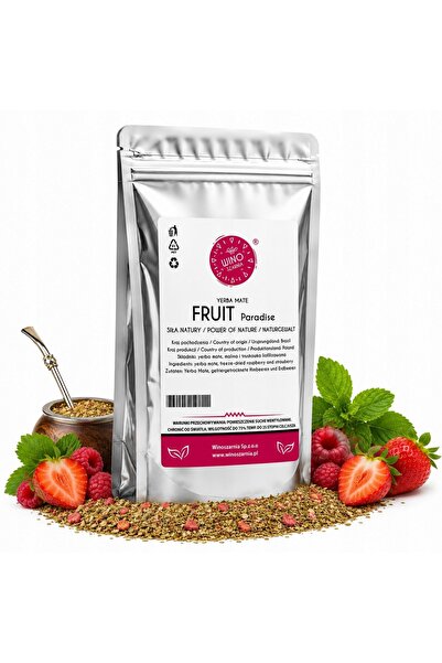 winoszarnia Yerba Mate cu Zmeură și Căpșuni - 500g Paradisul Fructelor