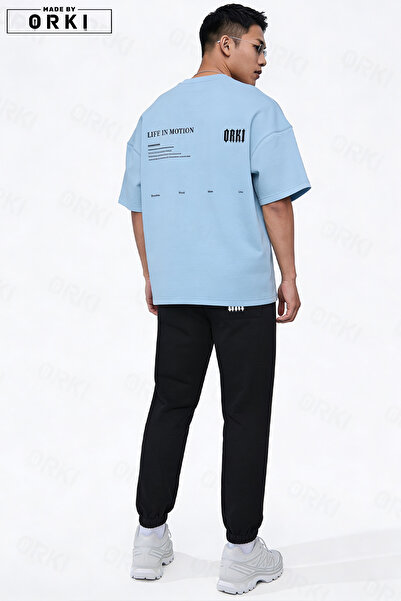 EFFRENATU Life in Motion Printed Unisex Oversize T-Shirt & Jogger Tracksuit Set