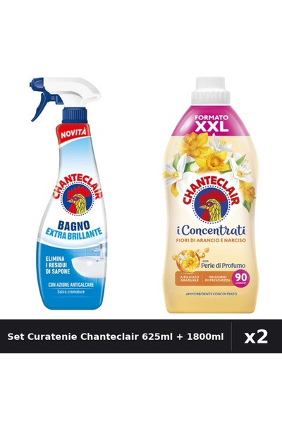 Chanteclair Set 2 Degresant și Balsam Rufe 625ml + 1800ml - Extra Stralucire,...