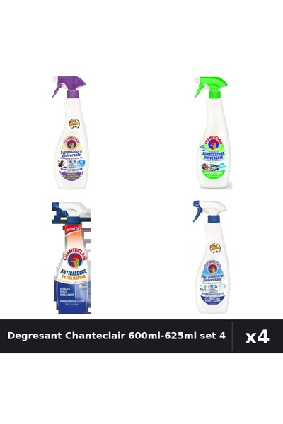 Chanteclair Set 4 Degresant Universal 600ml - Lavanda, Lămâie, Bicarbonat + A...