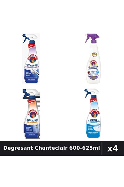 Chanteclair Set 4 Degresant 600-625ml - Extra Parfumat, Rapid, Stralucire, Mo...