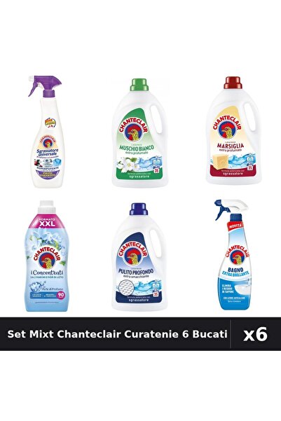 Chanteclair Set 6 Detergent și Degresant - 1575ml, 1800ml, 600ml, 625ml - Lav...