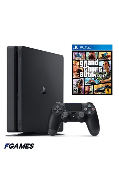 Sony Consola Playstation 4 Slim Ps4 1TB + Controller + GTA 5 PlayStation 4 (r...