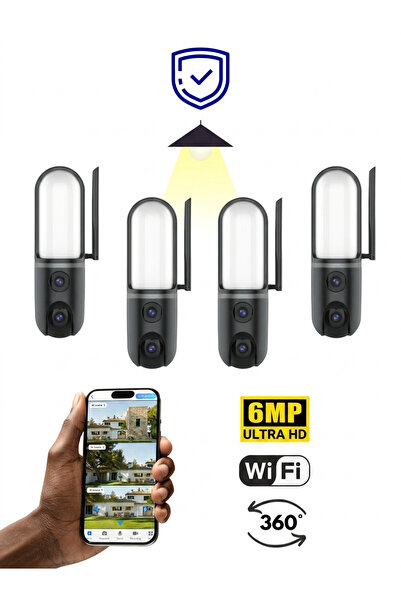 OEM Sistem de supraveghere profesional cu 4 camere duble cu proiector led de ...
