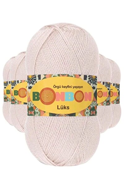 atastore2017 5 Pieces of Luxury Booties Yarn Wool Powder 98405 - Bonbon Mudanis