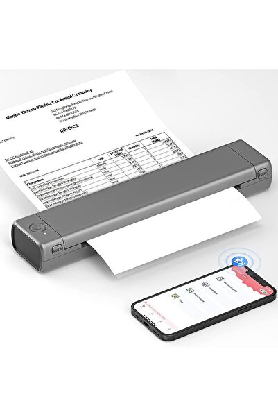 Lorraya Portable Thermal Printer with 203dpi Resolution Bluetooth & 25mm/s Speed