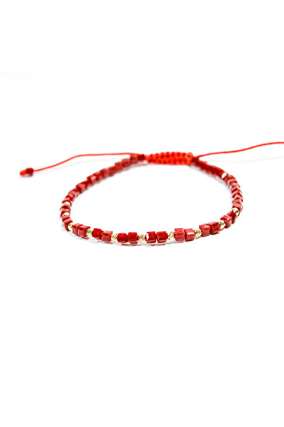 BLACK SWAN Bijoux Bratara cu 10 bile din aur 2.5 mm 14K si cristale naturale