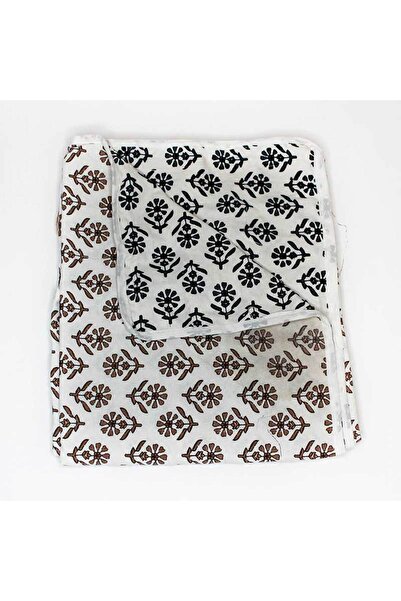 Weswadesi Reversible Baby Dohar – Tiny Black and Brown Floral Print