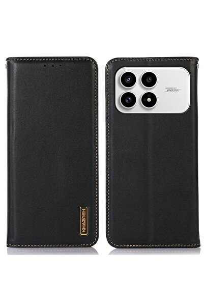 KHAZNEH Δερμάτινη Θήκη Βιβλίο Black (Xiaomi Poco F8 Pro 5G)