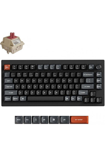 Keychron V1 Ultra 8K V1U-D1 Ασύρματο Μηχανικό Πληκτρολόγιο Gaming με διακόπτε...