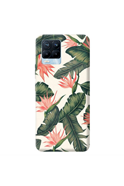 Other Realme 8 Pro Green Laves Transparent Silicone TPU Θήκη