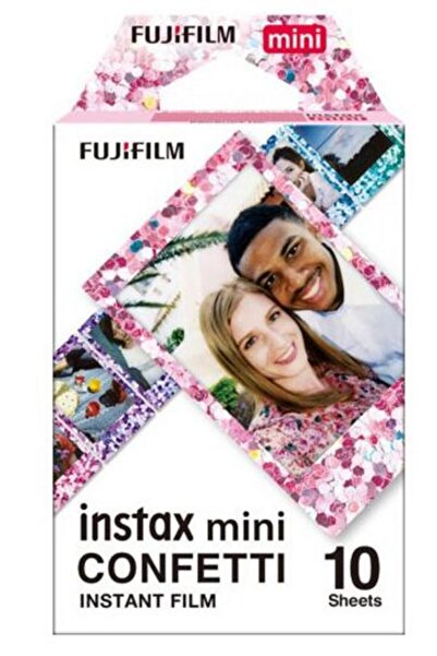 Fujifilm Instax Mini Cartușe cu rame confetti 10 bucăți.