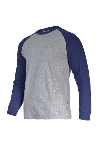 Lahti Pro Tricou bumbac cu maneca lunga / gri-albastru - m