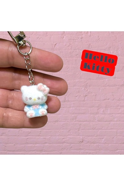 HelloKittyFriends Hello Kitty Sanrio Peluş Tüylü Anahtarlık